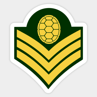 Sgt Turtle Stripes Sticker